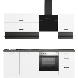 kochstation Küchenzeile KS-Betty 220 cm weiß