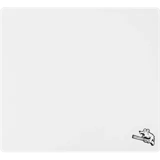 SIROOLAC Glas-Gaming-Mauspad 400 mm x 500 mm FPS Game Special Gehärtetes Glas 3 mm dick Schießen Sie präzise und schnell auf Gegner (400 mm x 500 mm, weiß)