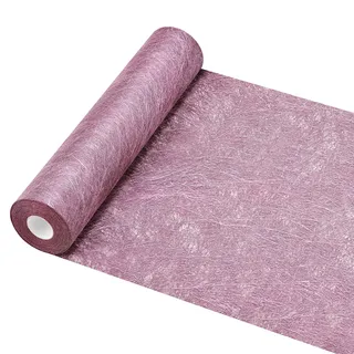 HEETA Tischläufer Rosa, Sizoweb Tischband Modern Zuschneidbar für Tischdekoration Partydeko für Geburtstag, Hochzeit, Festliche Dekoration, 30cmx25m