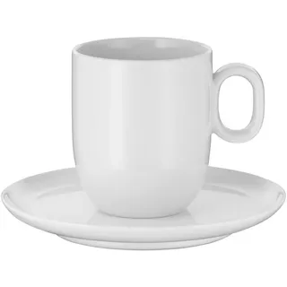 WMF Tassenset , Weiß , Keramik , 2-teilig , Geschirr, Tassen, Tassen Sets