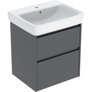 Geberit Renova Plan Set Waschtisch mit Unterschrank, 2 Schubladen, 60x69,7x44,6cm, 504.036.JK.1, Farbe: lava / lackiert seidenmatt