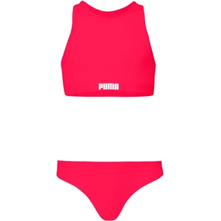 Puma Bustier-Bikini PUMA, Mädchen, Gr. 116, N-Gr, rosa (rose rot), Obermaterial: 80% Polyamid, 20% Elasthan. Futter: 88% Polyamid, 12% Elasthan, Bikini-Sets, mit Racerback-Passform