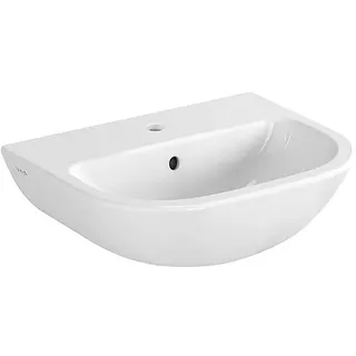 Handwaschbecken VitrA S20 450 x 355 mm, mit Überlauf, 1 Hahnloch mittig, weiß - 5500L003-0001