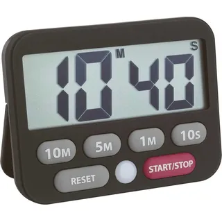 TFA Digitaler Timer Kurzzeitmesser schwarz
