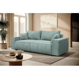 Mid.you Schlafsofa , Türkis , Kunststoff , Füllung: Schaumstoff,Schaumstoff , 255x90x97 cm , Liegefunktion , Wohnzimmer, Sofas & Couches, Schlafsofas, Sonstige Schlafsofas