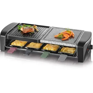 Severin RG 9645 Raclette-Grill 8 Pfännchen 1400 W schwarz