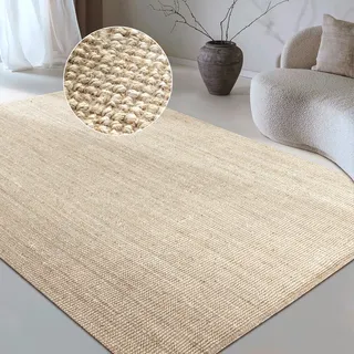 OTTO home "Avot Juteteppich", rechteckig 10 mm Höhe 100% Jutefaser, Läufer, Esszimmer, Wohnzimmer, Skandi,