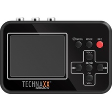 Technaxx RETRO VIDEO DIGITIZER (0.03 GB, Tragbarer DVD-Player), Bluray + DVD Player, Schwarz