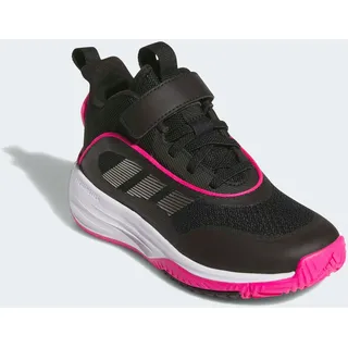 adidas Basketballschuh ADIDAS SPORTSWEAR "OWNTHEGAME 3.0", Jungen, Gr. 36, schwarz (core schwarz, iron metallic, shock pink), Synthetik, Textil, Schuhe Basketballschuh