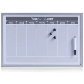 Zeller Wochenplaner 60,0 x 40,0 cm Grau/Weiß