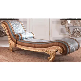 aea Liege Art déco braune Komfort Luxus Liegen Relax Chaiselongue Italienische Möbel - Braun