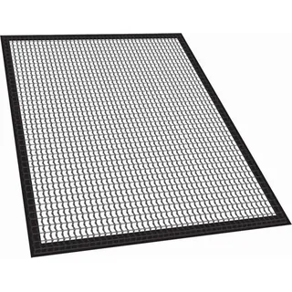 Krumble Grillmatte Teflon - 33 x 40 cm - Grillzubehör - Auf Maß zugeschnitten - Antihaft- - Grillmatte - Schutzmatte - Grillmatte Hitzebeständig - Schwarz - Schwarz
