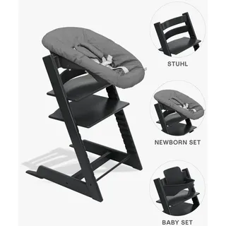 Stokke Tripp Trapp Schwarz inkl. Baby Set