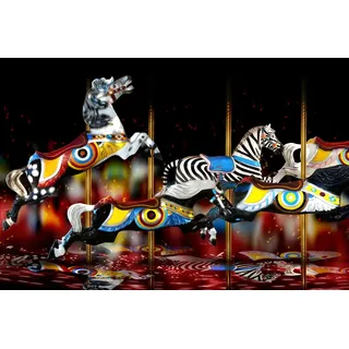 Fototapete PAPERMOON "Tiere", bunt, B:3,5m L:2,6m, Vlies, Tapeten, Fototapete