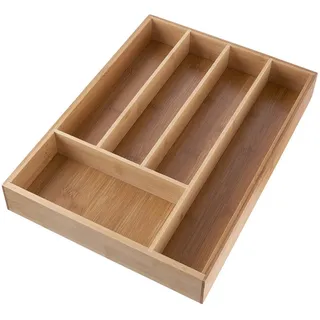 Butlers Besteckkasten Menuett , Braun , Holz , 26x5x36 cm , Küchenzubehör, Küchenhelfer, Besteckeinsätze