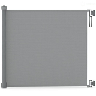 VOUNOT Türschutzgitter Roll 0-180cm, Treppenschutzgitter Ausziehbar Treppenschutzrollo Einziehbares Tür für Babys, Hunde, Katzen, Grau