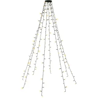 goobay LED Baummantel mit Ring 1,40-1,80 m Olivgrün
