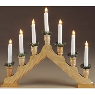 Hellum Lichtbogen Holzleuchter Pyramide 335 x 410 mm