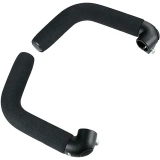 Ergotec Bar-Ends Touring-L / Aluminum AL6061-T6 mit Soft-Griffüberzug, schwarz-sand, 50010001