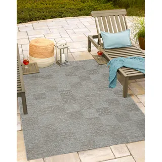 The CarPET Calgary Outdoor-Teppich 120 x 160 cm Grau/Beige