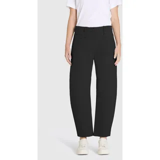 Relaxhose MAC "Baggy Smart Jerseyhose", Damen, Gr. 40, N-Gr, schwarz, Web, Obermaterial: 63% Viskose, 33% Polyamid, 4% Elasthan, unifarben, normal knöchelfrei, Hosen Relaxhose, im 5-Pocket-Style
