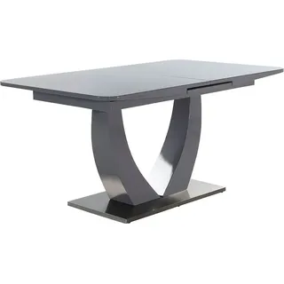 Jockenhöfer Gruppe Esstisch Ulm, Hochglanz, mit Synchronauszug, Breite 160-200 cm grau