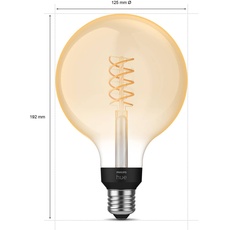 Bild von Hue White LED Filament Globe 7W/821 E27 (343023-00)