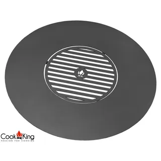 Cook King Grillplatte Ø 82 cm Stahl grau