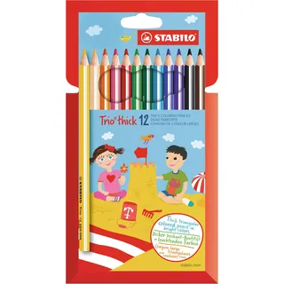 Stabilo Dreikant-Buntstift 12 St. mehrfarbig