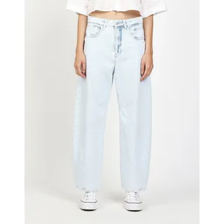 5-Pocket-Jeans GANG "94SARINA", Damen, Gr. 33, N-Gr, strong bleached, Denim/Jeans, Obermaterial: 100% Baumwolle, Ballonform knöchelfrei, Jeans 5-Pocket-Jeans, mit Abnähern an Knie und Saum