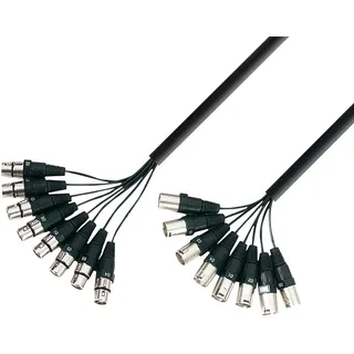 Adam Hall Multicore Kabel 8x XLR female auf 8x XLR female male 5,0m (0500)