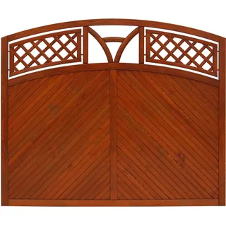 Sichtschutzzaun Toulon 135/150 cm x 180 cm Teak
