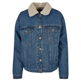 URBAN CLASSICS Oversized Sherpa Jeansjacke Clear Blue Washed M