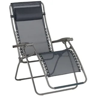Lafuma Relax-Liegestuhl  grau klappbar