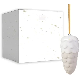 Villeroy & Boch Winter Glow Ornament Tannenzapfen beige