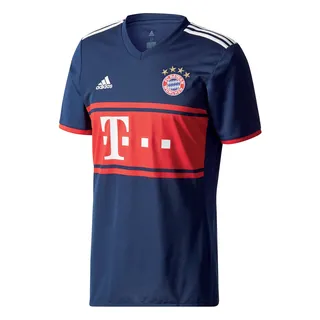 adidas Herren FC Bayern München Away Trikot 17/18 AZ7937 S - collegiate navy/fcb true red - S