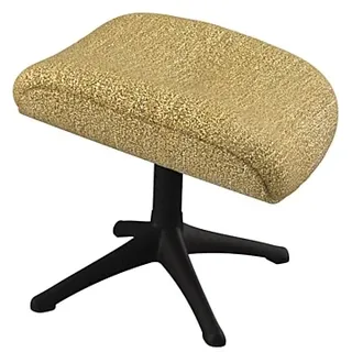 FLEXLUX Fußhocker "Fußhocker More, Beinstütze, Entspannung. Ergonomisch. Komfort" Scandi Design, Robuster Alu Fuß, Pflegeleicht, Stoff oder Echtleder, mustard gelb
