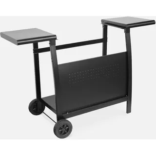 sweeek - Servierwagen Plancha 3 Brenner - Schwarz - Schwarz