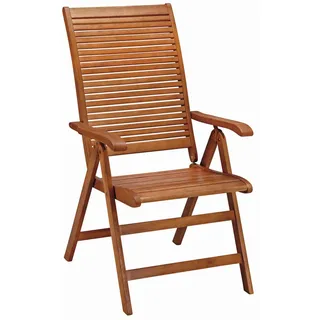 Ambia Garden Gartenklappsessel , Braun , Holz , Akazie , massiv , eckig , 60x110x70.5 cm , klappbar , Gartenmöbel, Gartensessel, Gartenklappstühle