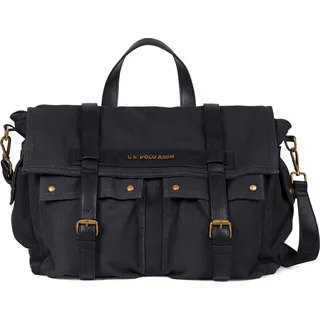 U.S. POLO ASSN. Umhängetasche Businesstasche Lubbock Messenger Black schwarz - Schwarz