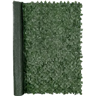 SucceBuy Efeu-Privatsphärenzaun, 1830 x 2440 mm künstlicher grüner Wandbildschirm. Mit Netzstoffrückseite und verstärktem Gelenk. Künstliche Heckenrebenblatt-Nachbildung für Außen-Gärten und Höfe