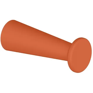FSB Garderoben- Mantelhaken, Einfachhaken, 82 8460, Tiefe 80mm, zum Anschrauben, Aluminium, LC 4320S orange vif