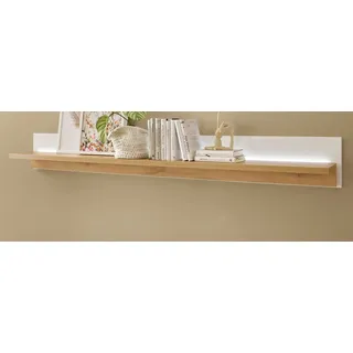 furn.design Wandboard 201 x 24 x 24 cm Weiß