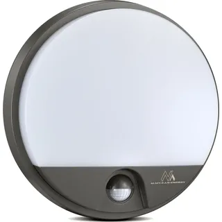 Maclean Brackets Maclean MCE291 GR LED-Lampe mit Infrarot-Bewegungssensor Wandleuchte Innen-/ Außenbeleuchtung 1100lm 4000K wasserdicht grau