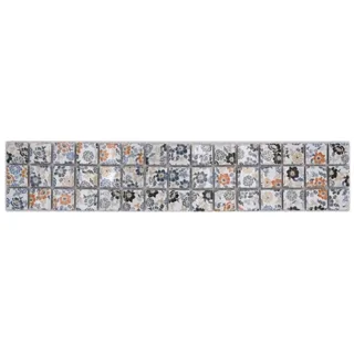 Borde Quadrat Spring Flower Keramik Blumenoptik mix weiß Blumen glänzend