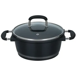 2x Alpina Aluguss Topf D20xH9,5cm Profi Kochen Küche Töpfe 2er Set mit Deckel