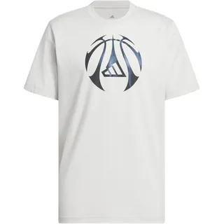 adidas Herren Millennium Hoops Graphic T-Shirt, Grey one, XXL