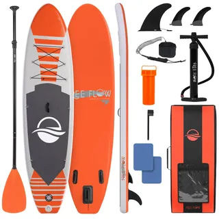 SereneLife Stand Up Paddling Board Set 305 x 76 x 15 cm orange