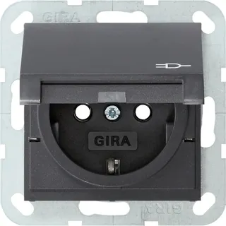 Gira Steckdoseneinsatz 445428 Grau 1 St.