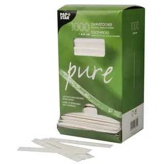Papstar Zahnstocher Holz 1000 Stück